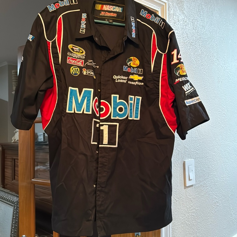 Nascar Mobil 1 Snap Shirt